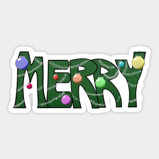 Merry Sticker